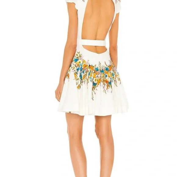 BNWT Zimmermann Estelle Tie Mini Dress Size 1 - Picture 4 of 11